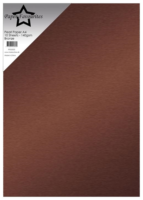 Paper Favourites  Pearl Paper Bronze A4 2 sidet 140g